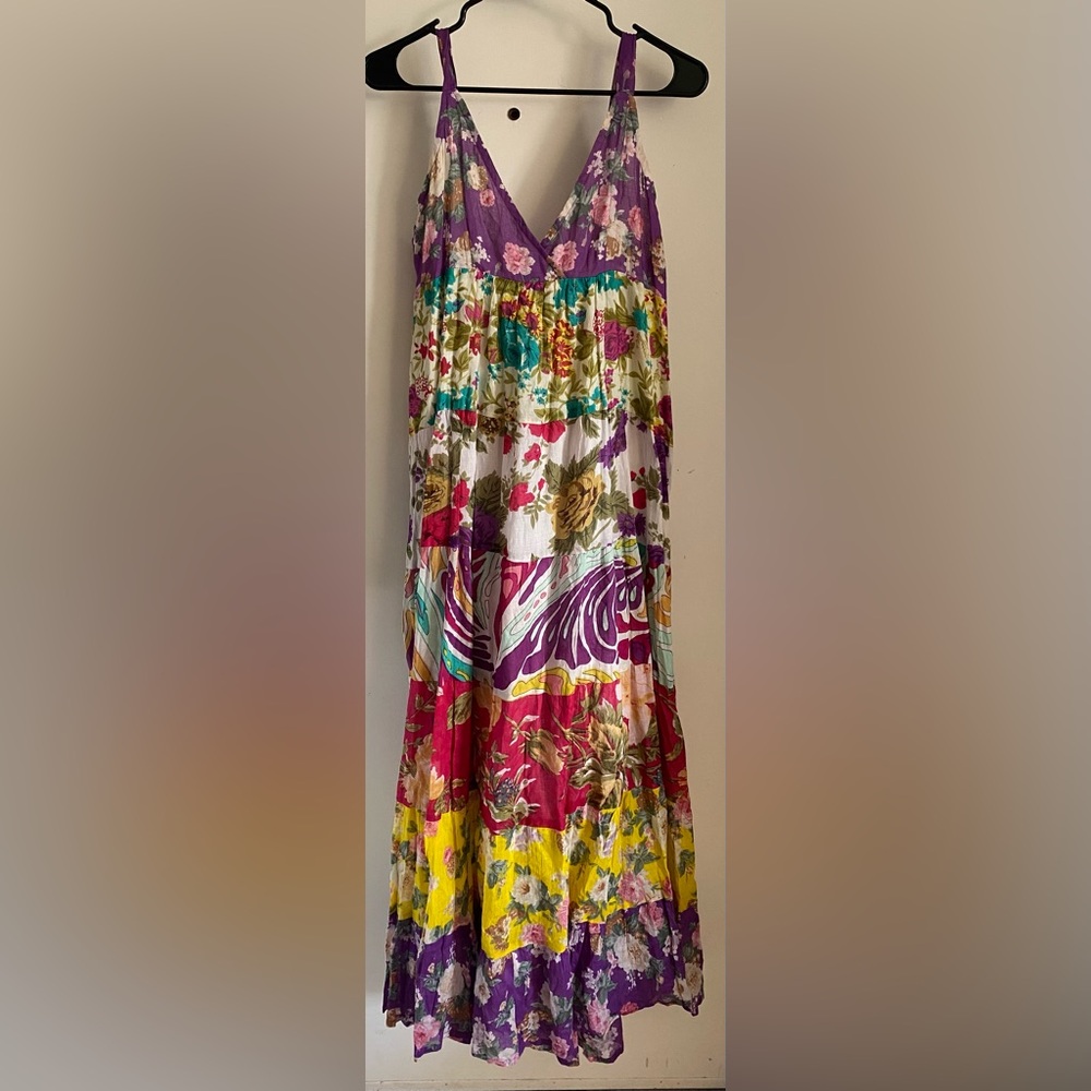 Floral Patchwork Maxi Dress